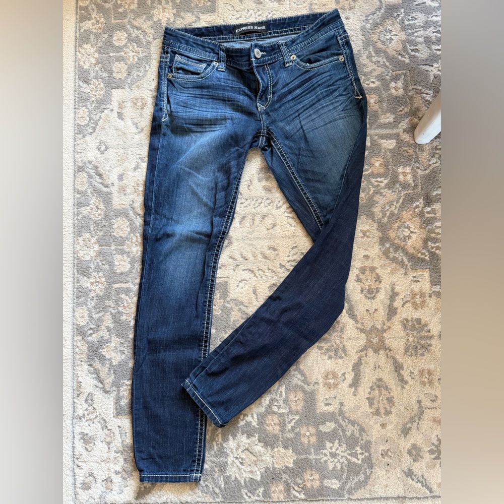 Classic Blue Women's Low Rise Jeggings